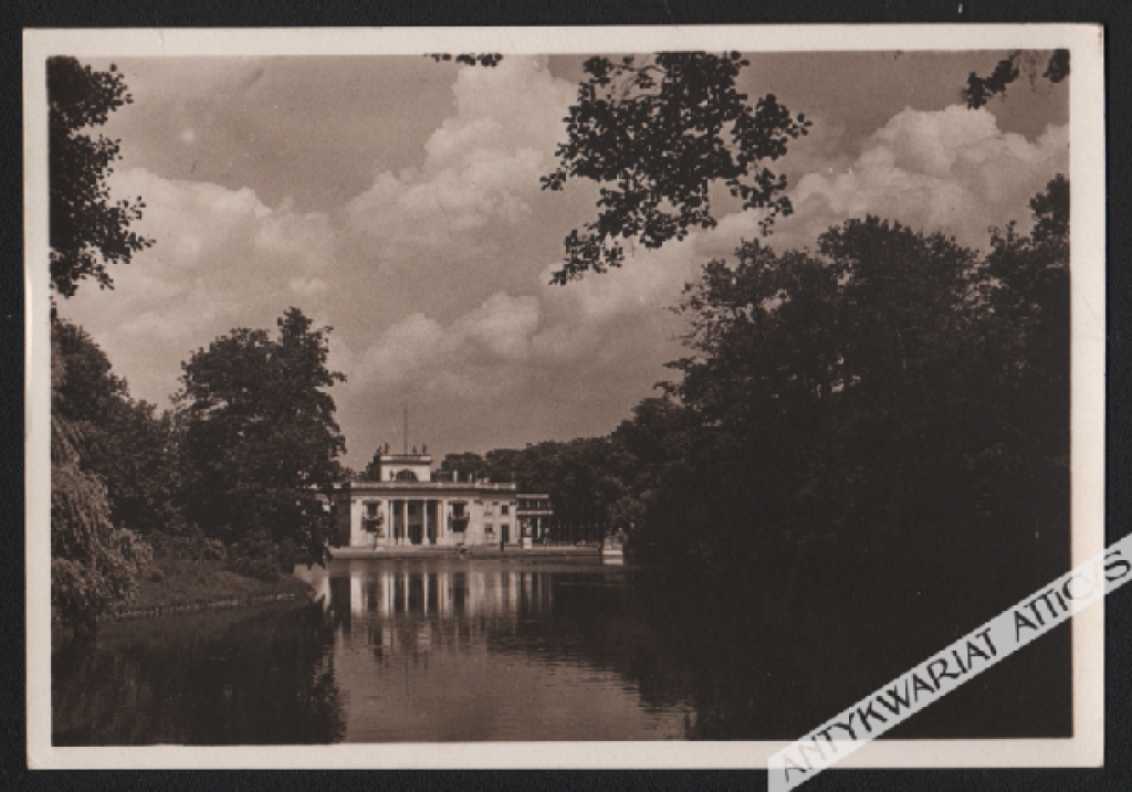 [pocztówka, 1938] Warszawa. Łazienki, pałac