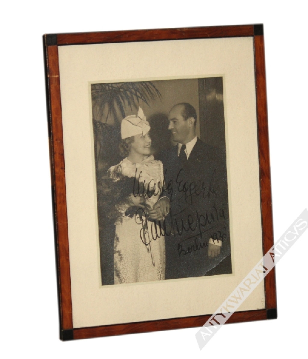 [fotografia, 1936] JAN KIEPURA I MARTA EGGERTH [autografy]