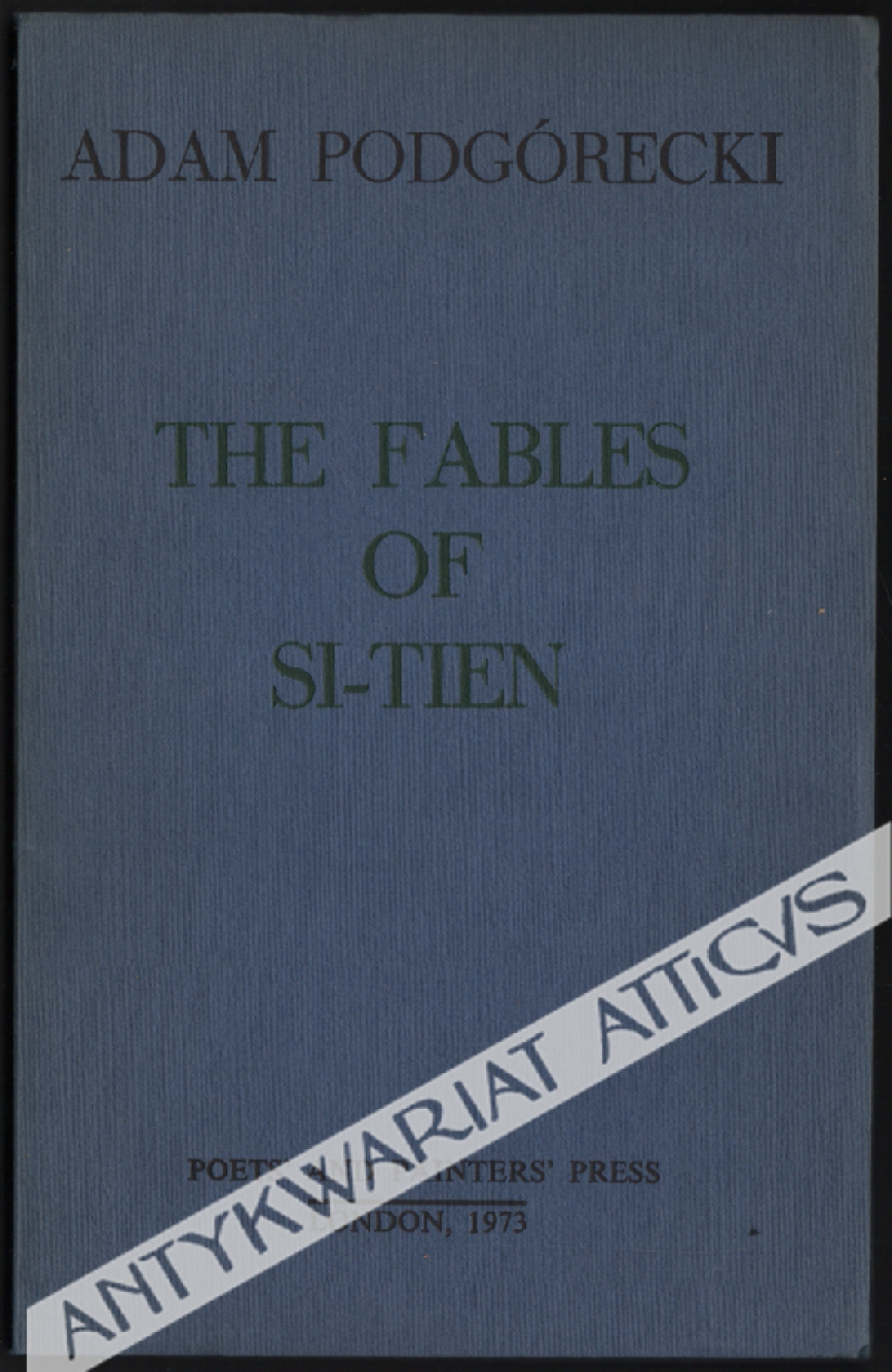 The Fables of Si-Tien  [dedykacja od autora]