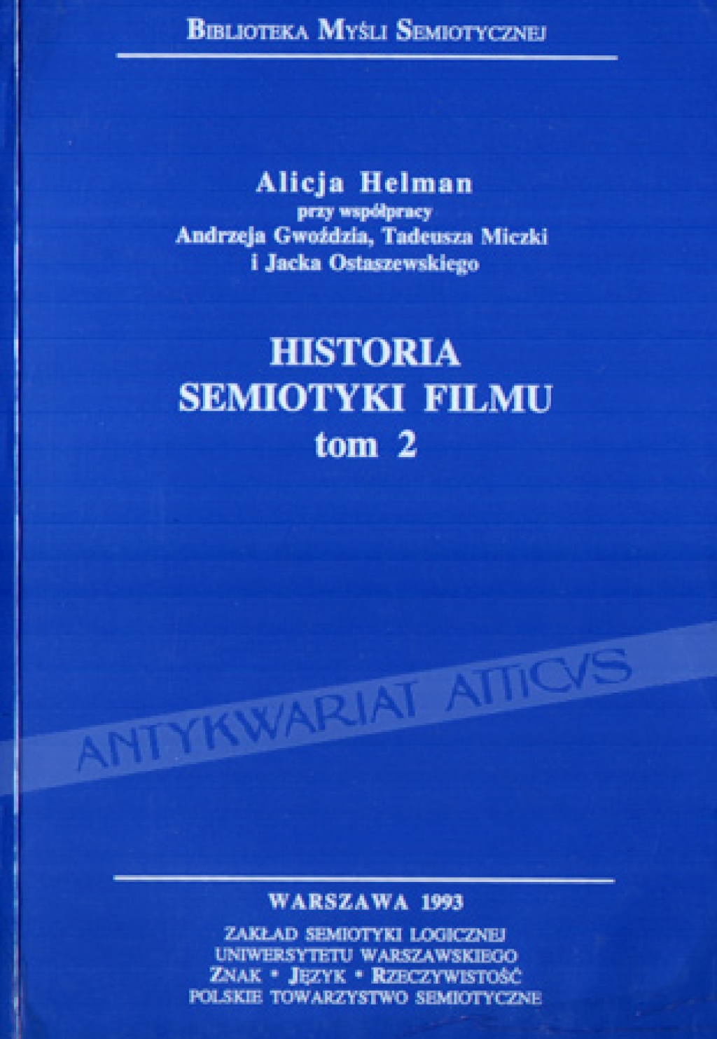Historia semiotyki filmu, t. II
