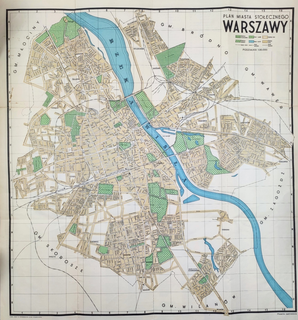 Plan Miasta Stołecznego Warszawy
