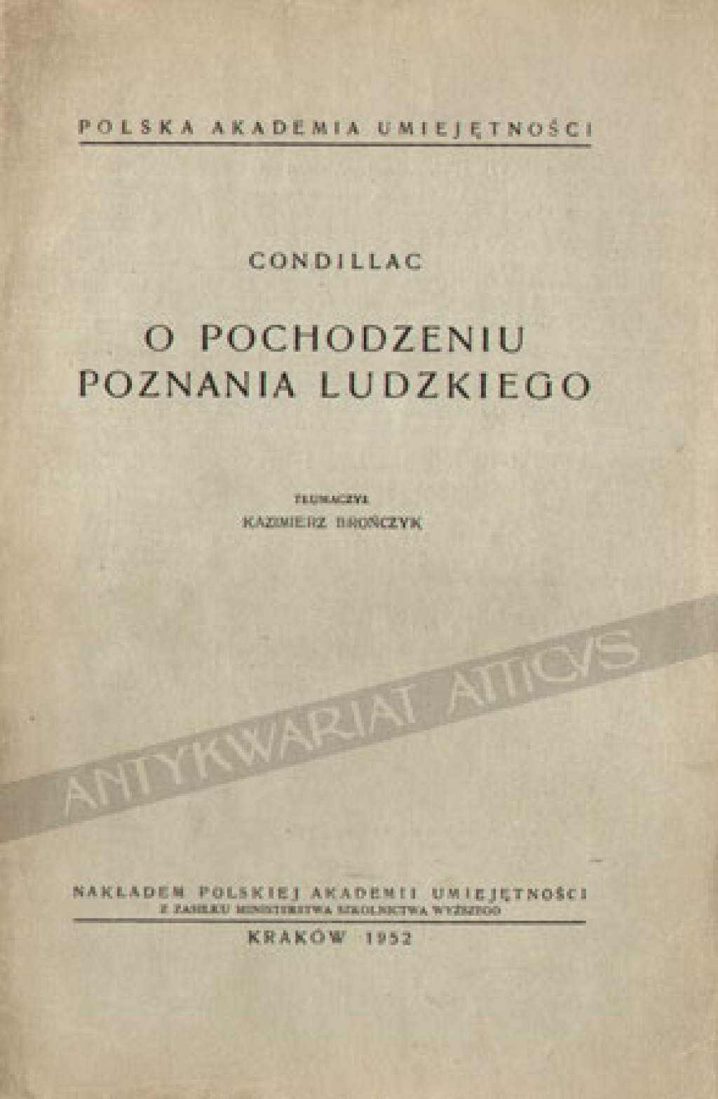 O pochodzeniu poznania ludzkiego