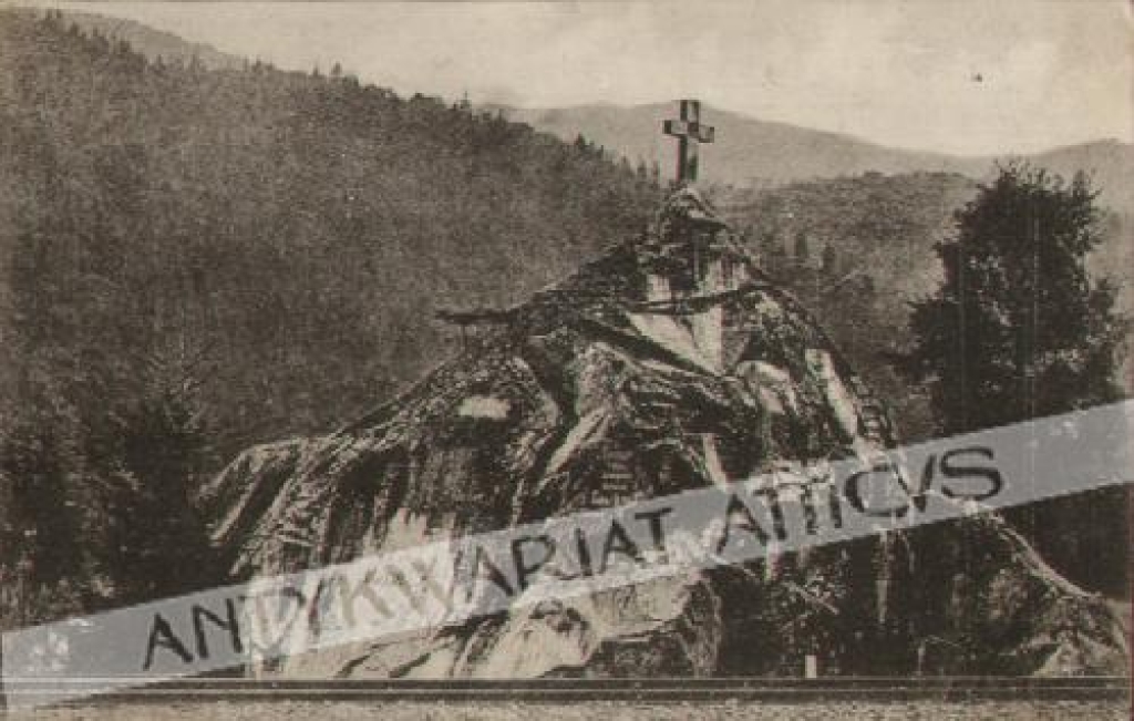[pocztówka, ok. 1925] Jaremcze - Jamna. Kamień Dobosza