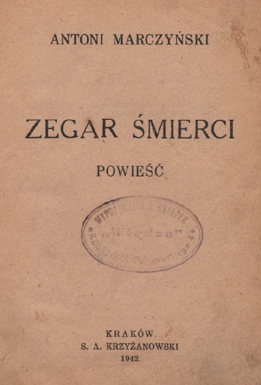 Zegar śmierci. Powieść