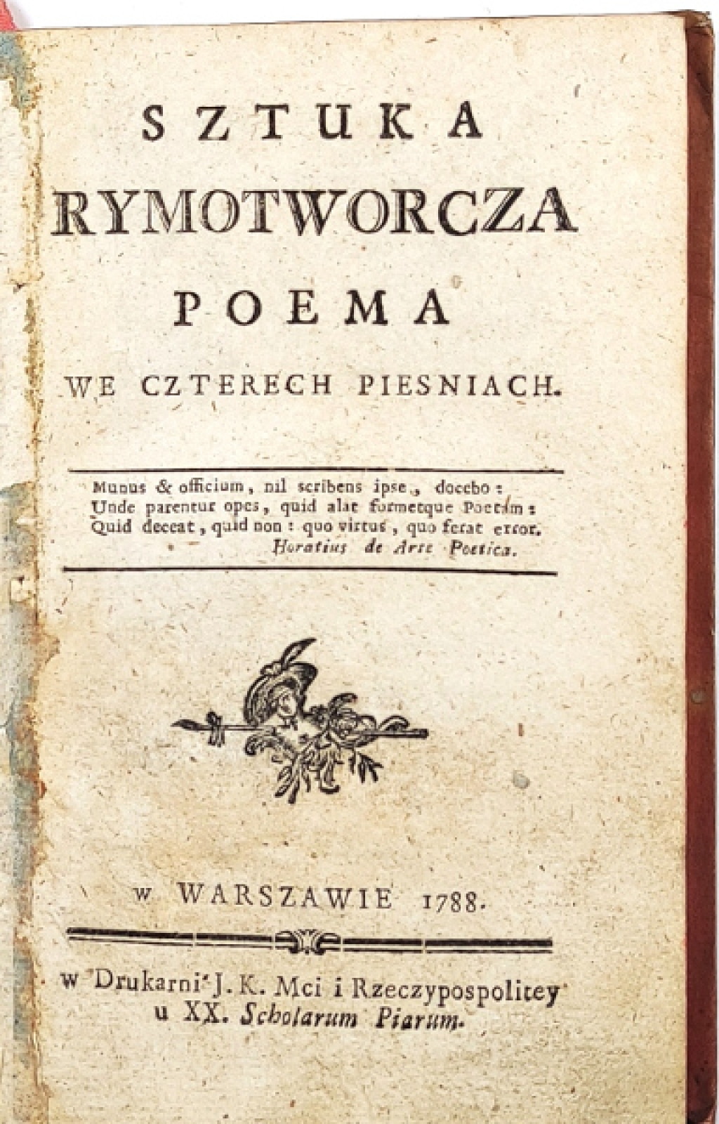 Sztuka rymotwórcza. Poema we czterech pieśniach [pierwodruk]
