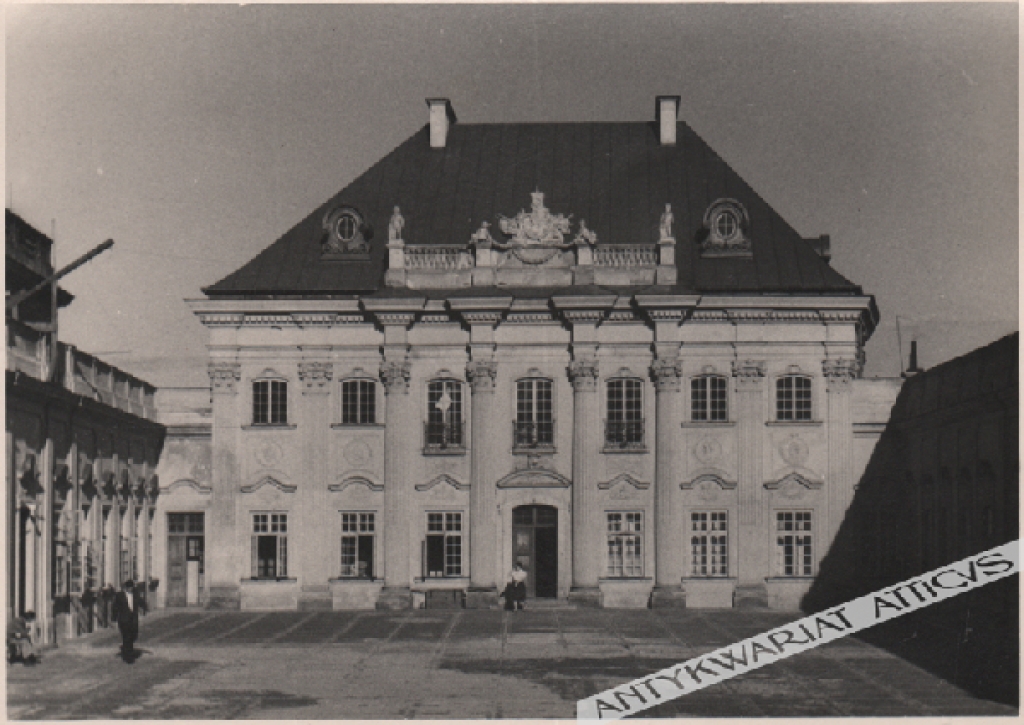[fotografia, 1952] Warszawa. "Odbudowa" [Pałac pod Blachą]