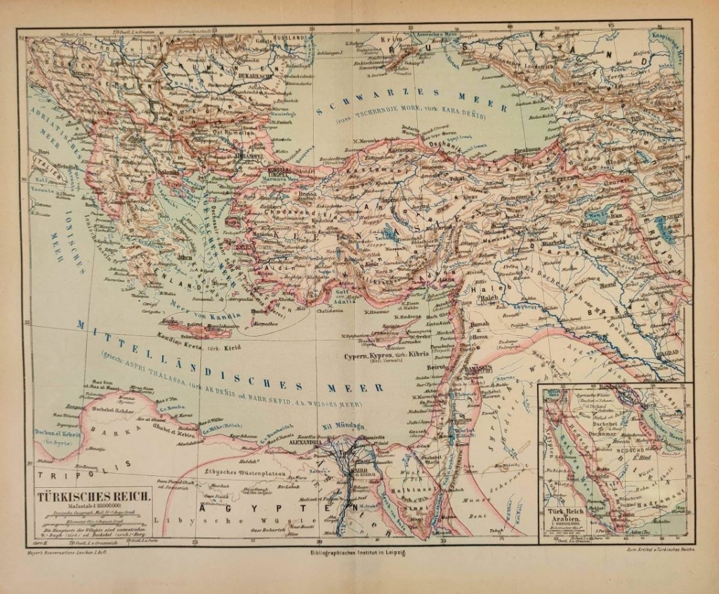 [mapa, 1878] Turkisches Reich [Turcja]