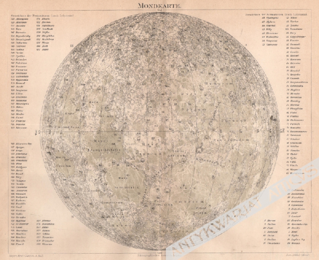 [mapa, 1897] Mondkarte [mapa księżyca]