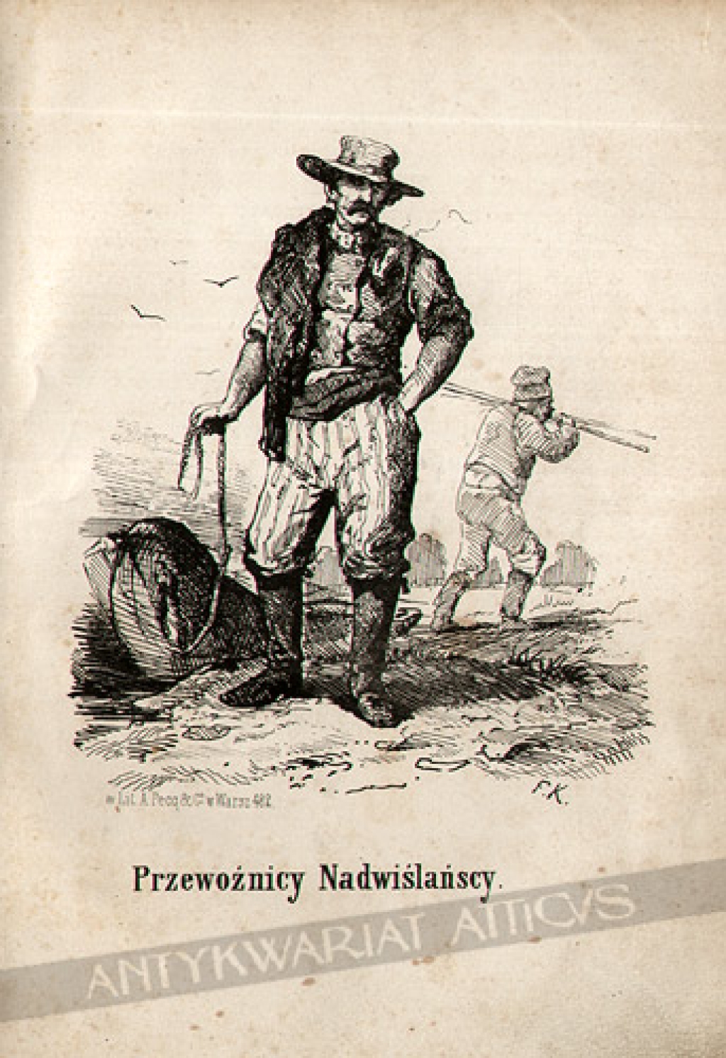 [rycina, 1858] Przewoźnicy Nadwiślańscy 