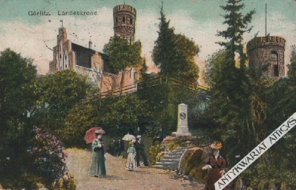 [pocztówka, ok. 1912] Görlitz. Landeskrone.