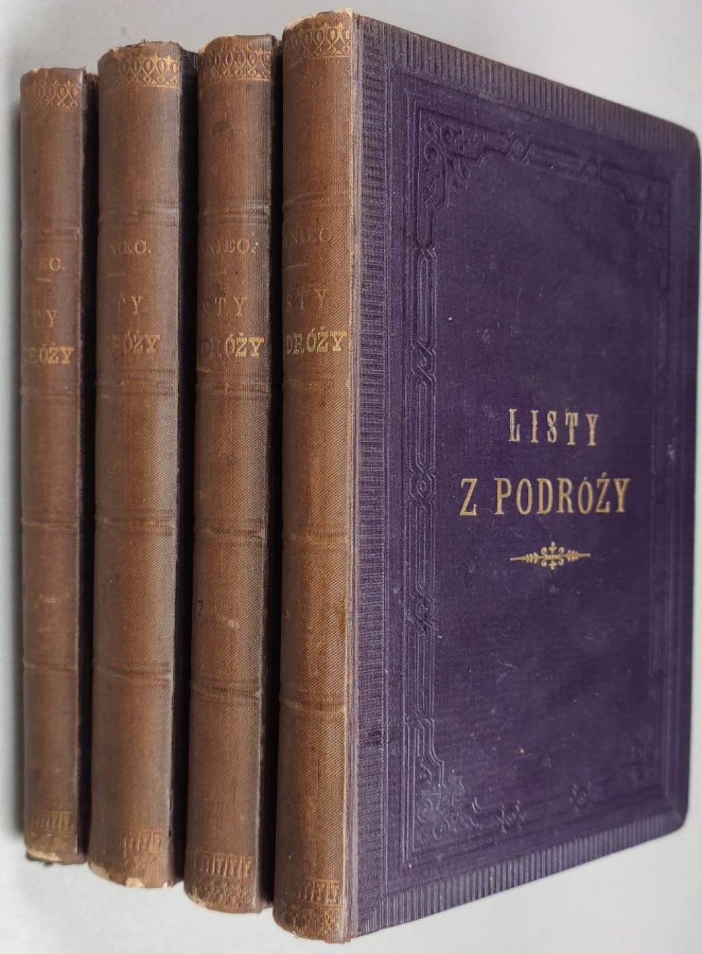 Listy z podróży, t. I-IV: Z Warszawy do Rzymu (t. I-II); Z Rzymu; Z Neapolu do Genewy