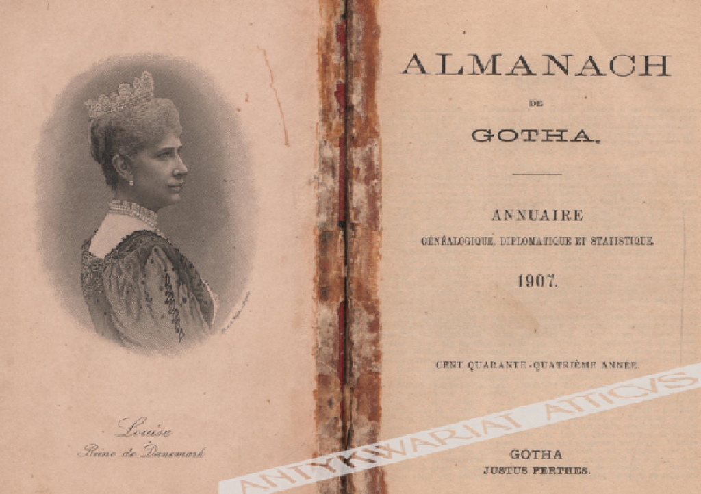 Almanach de Gotha. Annuaire genealogique, diplomatique et statistique 1907