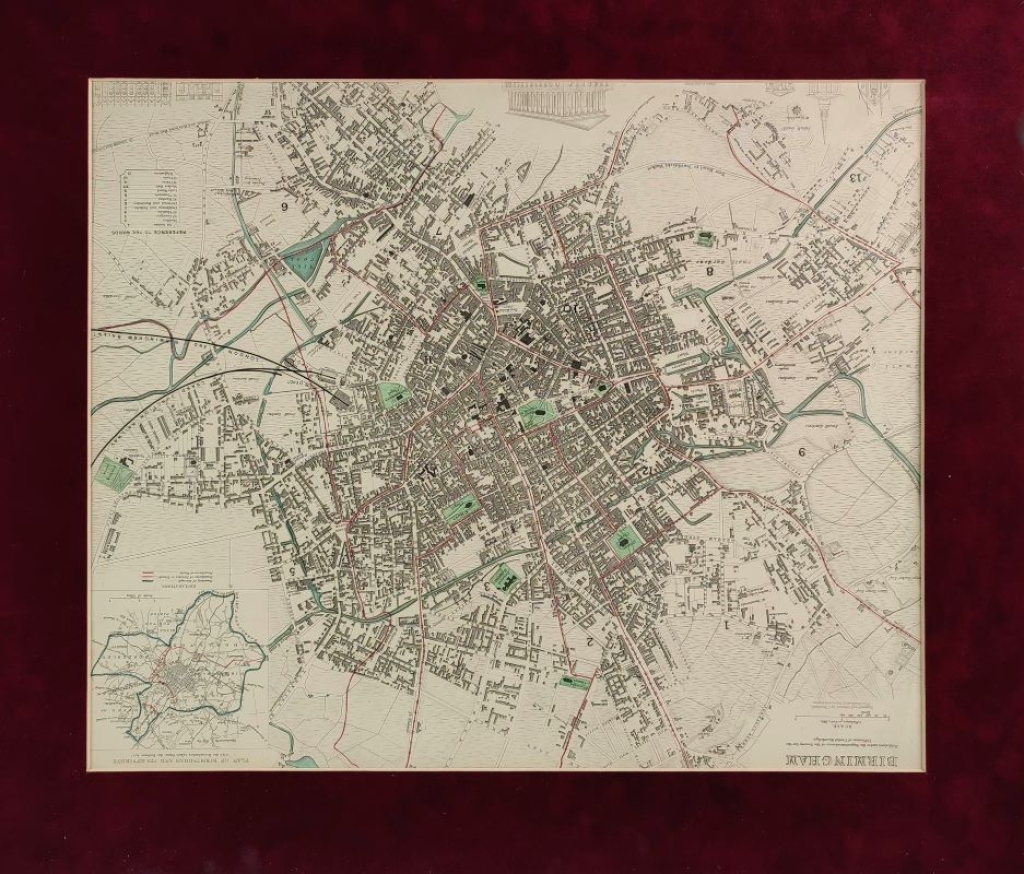 [plan miasta, ok. 1850] Birmingham