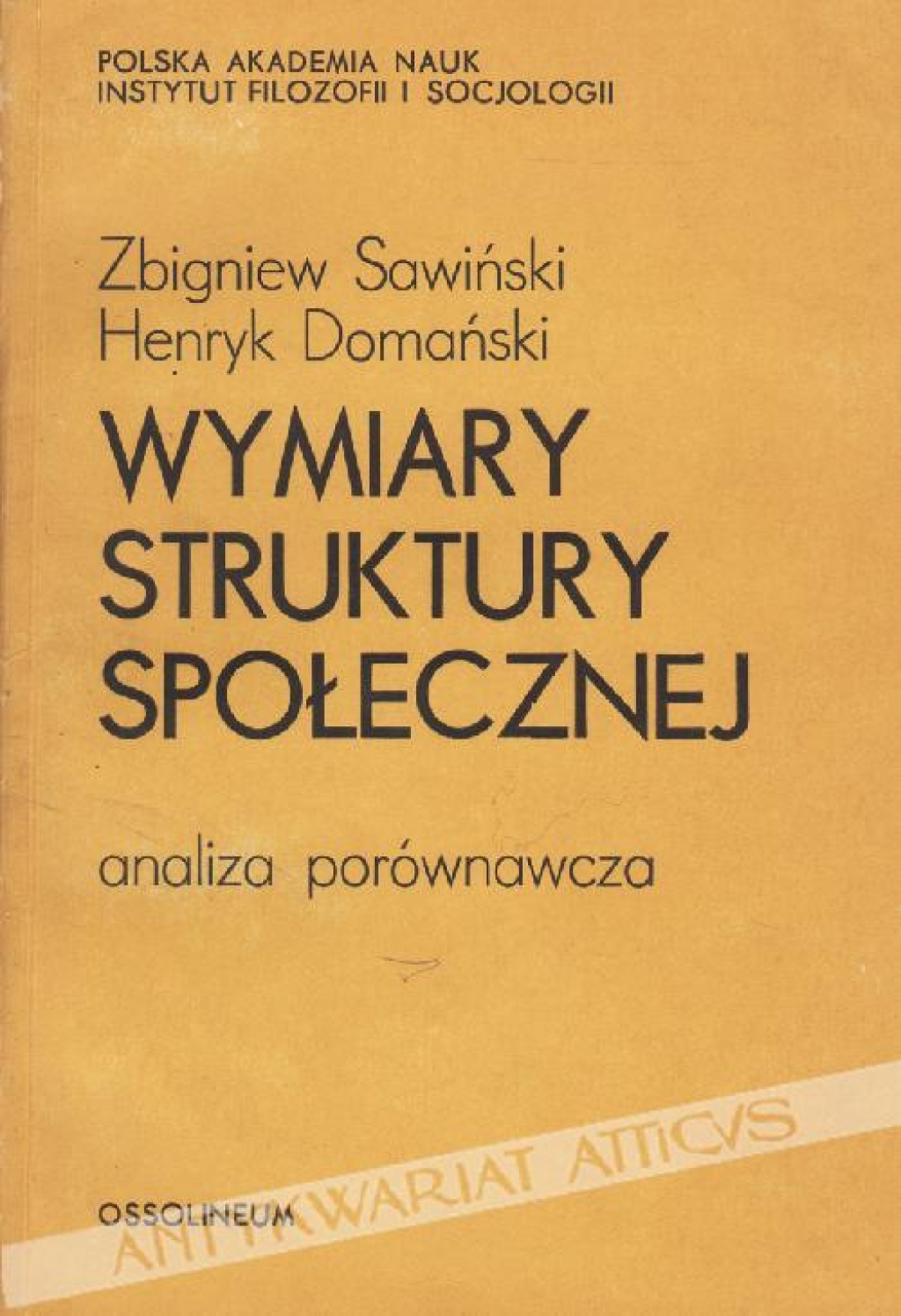 Wymiary struktury społecznej. Analiza porównawcza