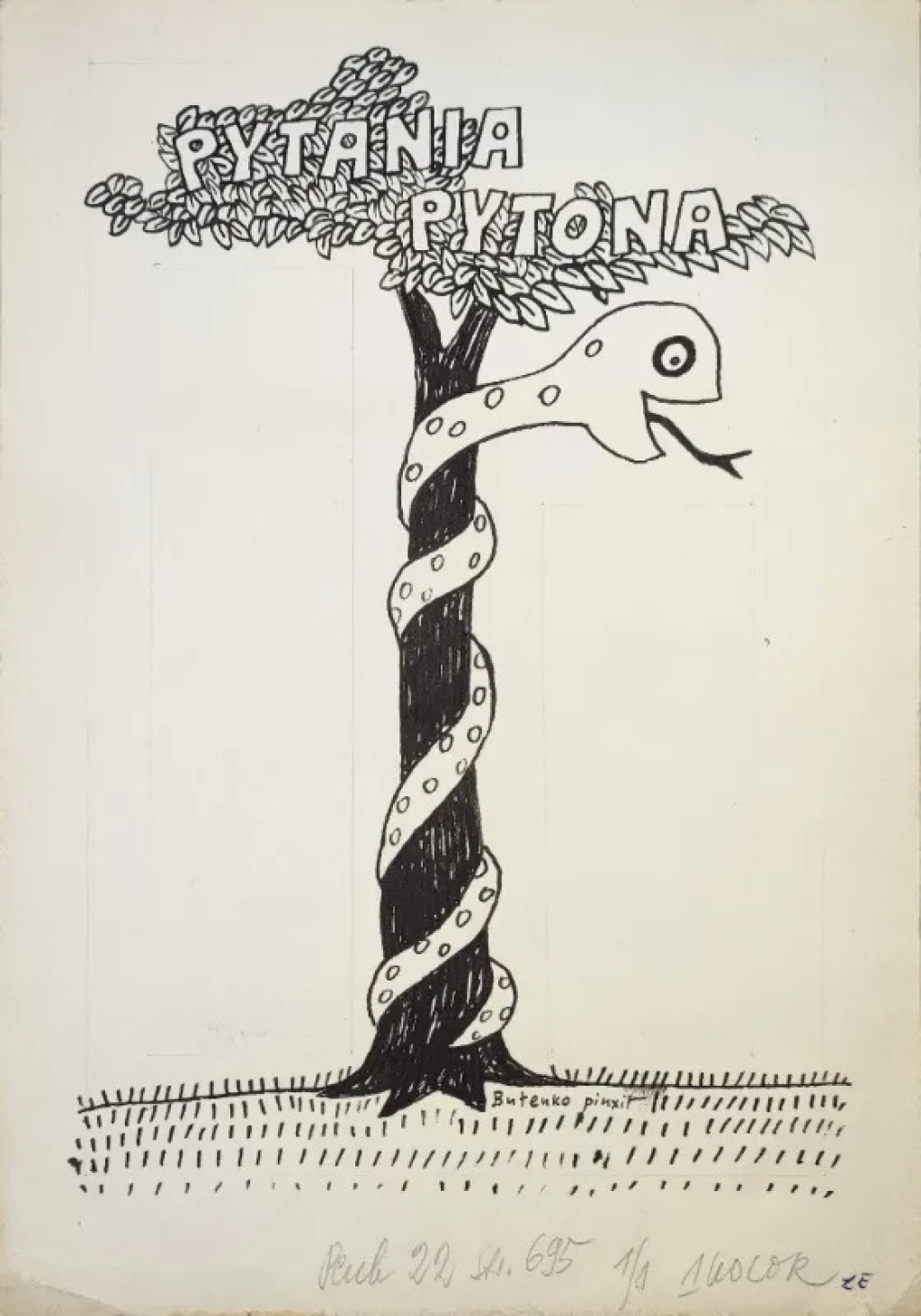 [rysunek, 1982] Pytania pytona
