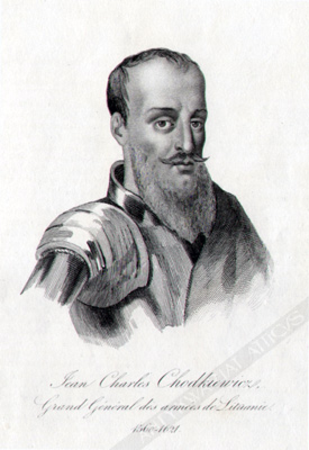 [rycina]Jean Charles Chodkiewicz. grand General des armees de Lituanie. 1560-1621