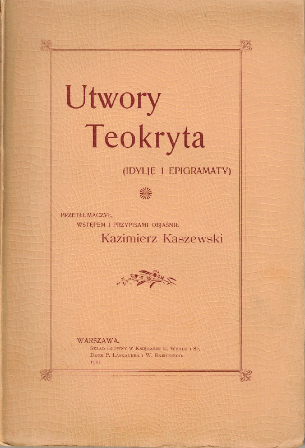 Utwory Teokryta (idylle i epigramaty)