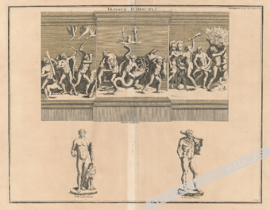 [rycina, 1724] Travaux d'Hercule [prace Heraklesa]