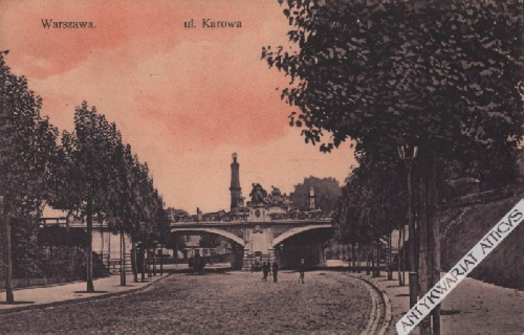 [pocztówka, ok. 1914] Warszawa. ul. Karowa.