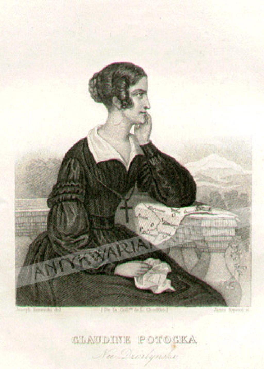 [rycina, 1841] Claudine Potocka nee Działyńska
