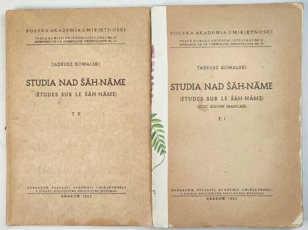 Studia nad Sah-Name, t. I-II