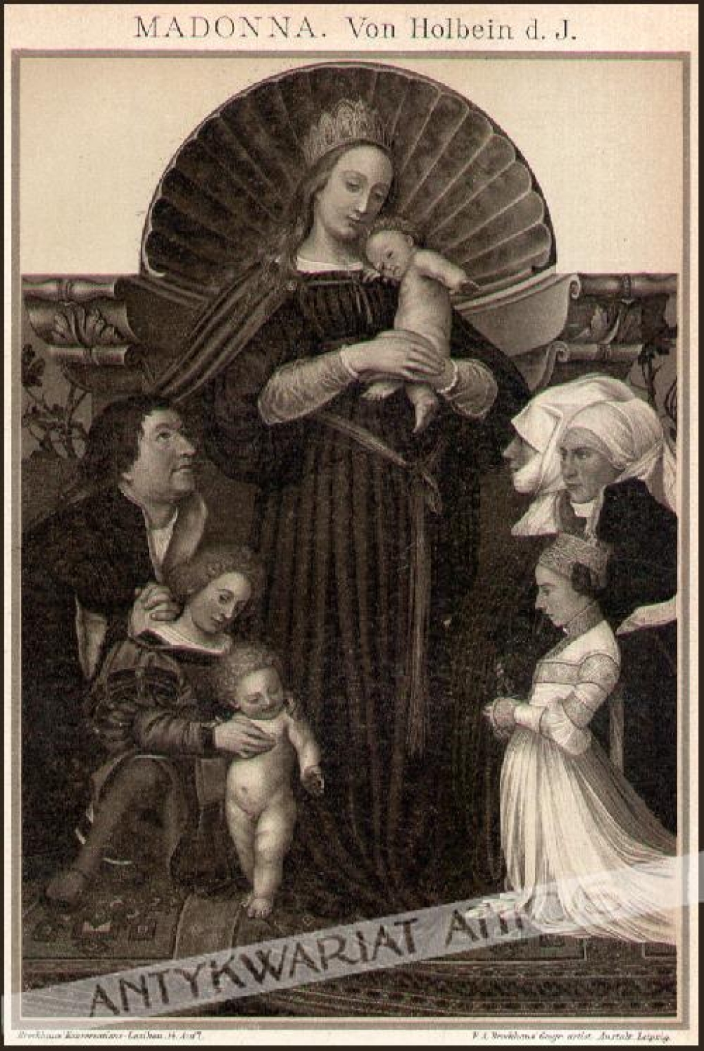 [rycina, ok. 1896] Madonna. Von Holbein d. J.