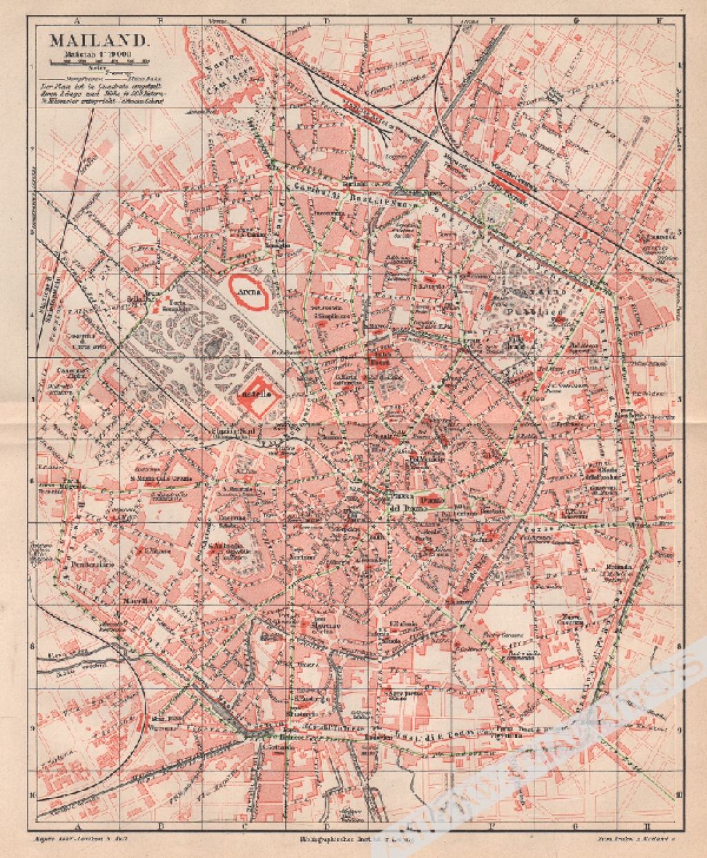 [plan, 1897] Mailand [Mediolan]