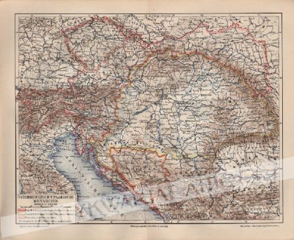 [mapa, 1905] Osterreichisch-Ungarische Monarchie [Monarchia Austro-Węgierska]