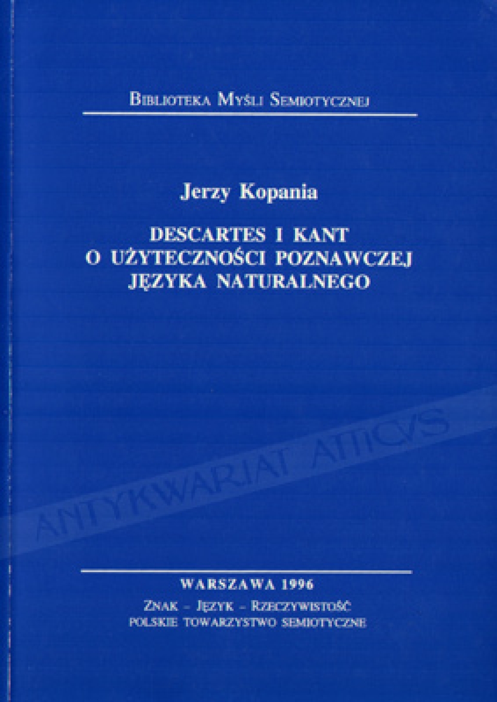 Descartes i Kant o użyteczności poznawczej języka naturalnego