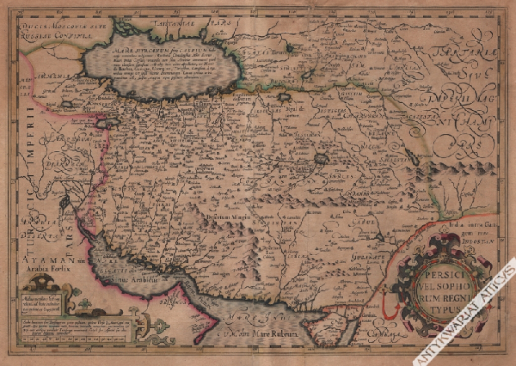 [mapa, Persja, ok. 1620 r.] Persici Vel Sophorum Regni Typus