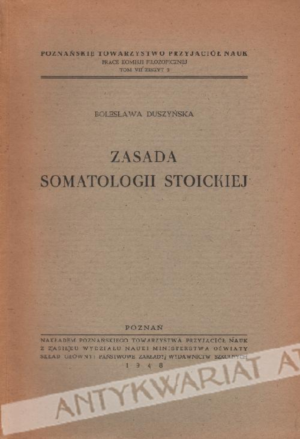 Zasada somatologii stoickiej