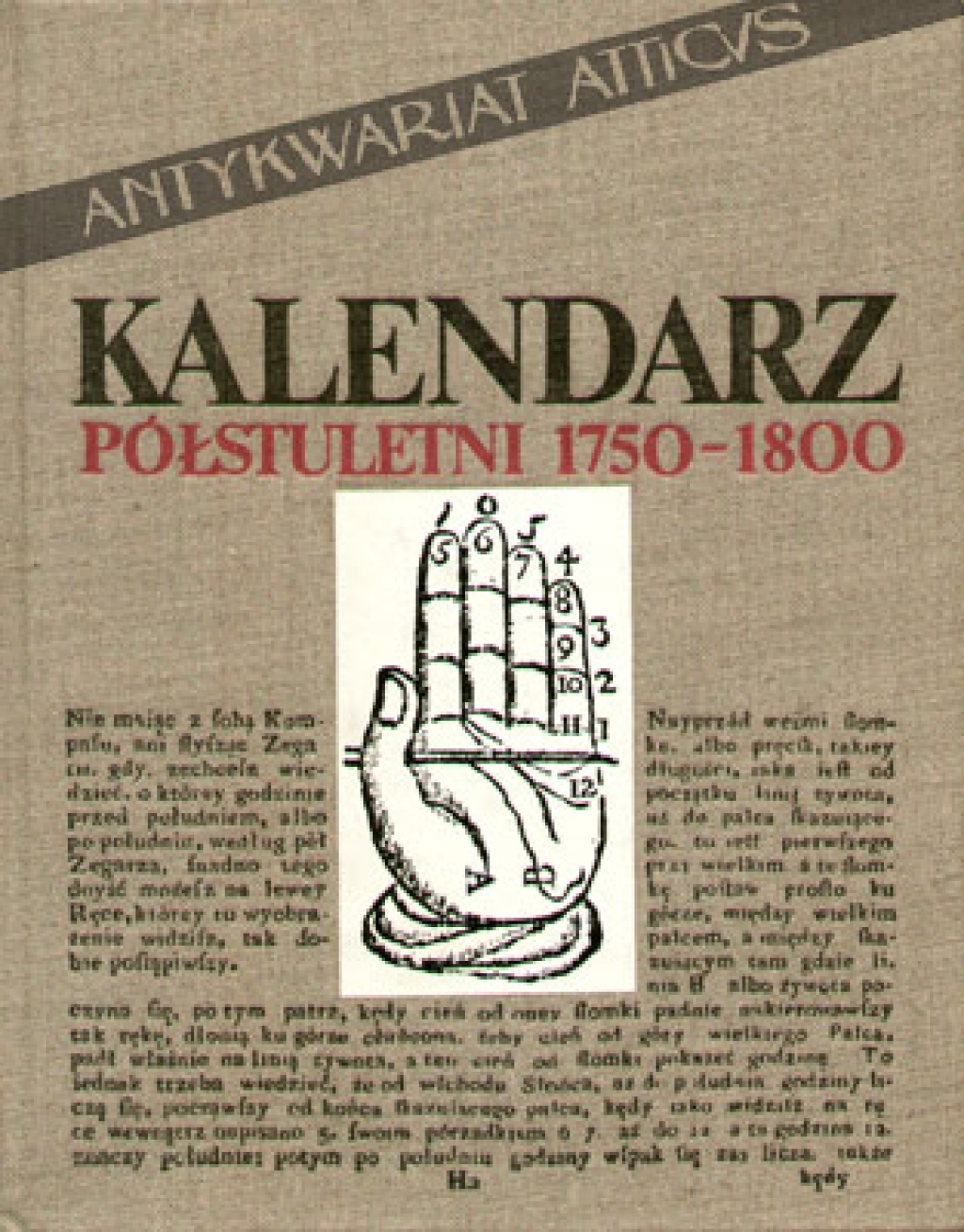 Kalendarz półstuletni 1750-1800