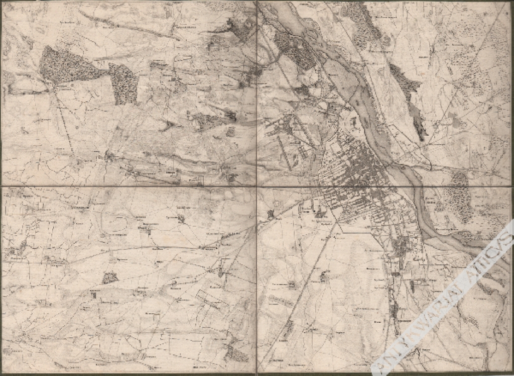 [mapa, ok. 1840] [Warszawa i okolice]