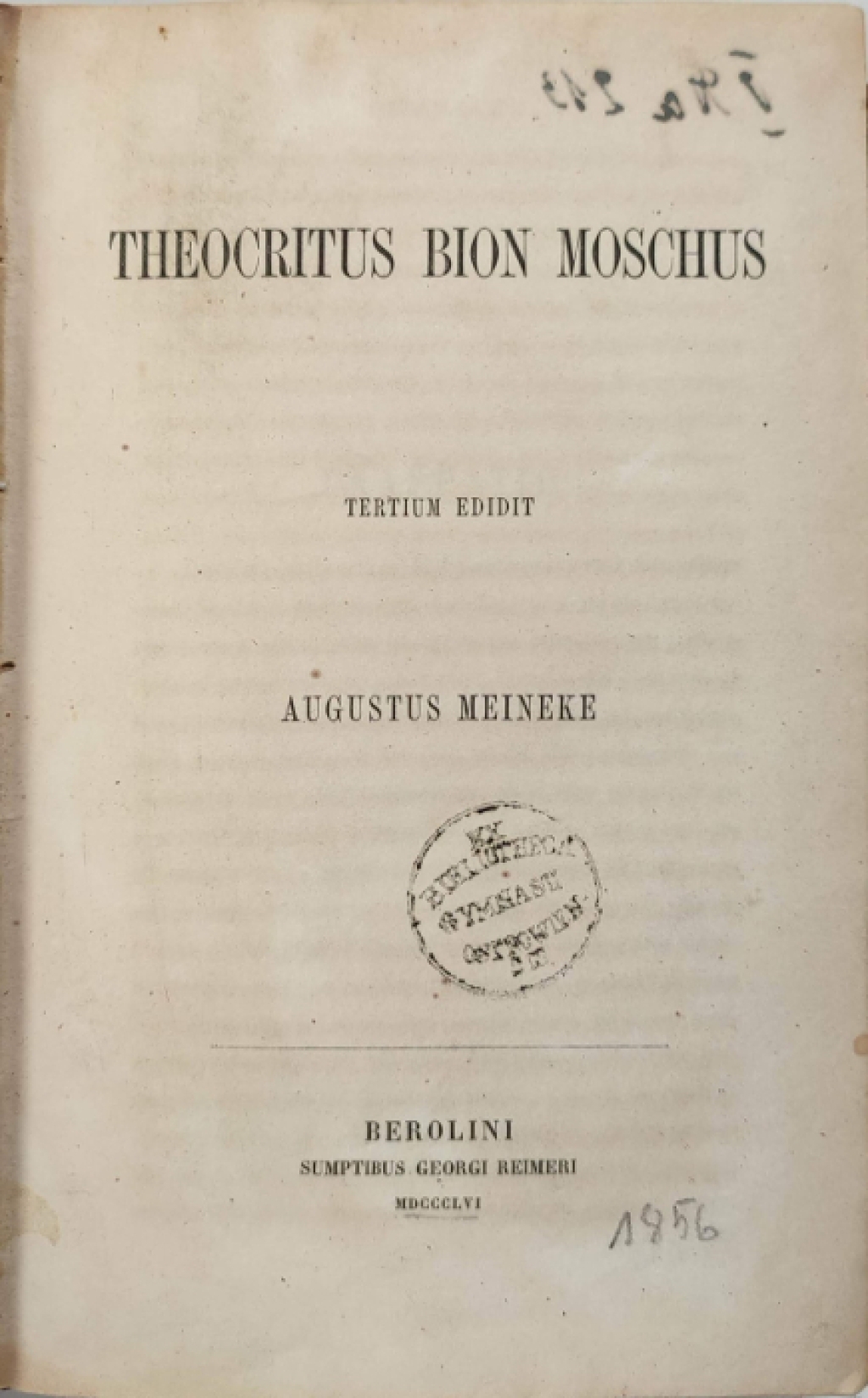 Theocritus, Bion, Moschus