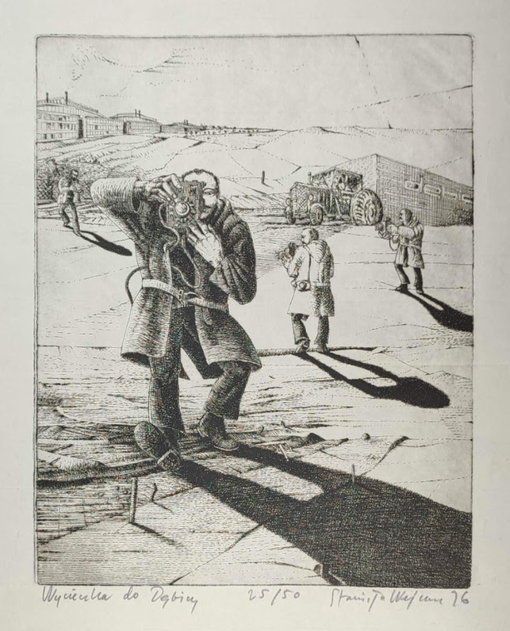 [grafika, 1976] "Wycieczka do Dębicy"