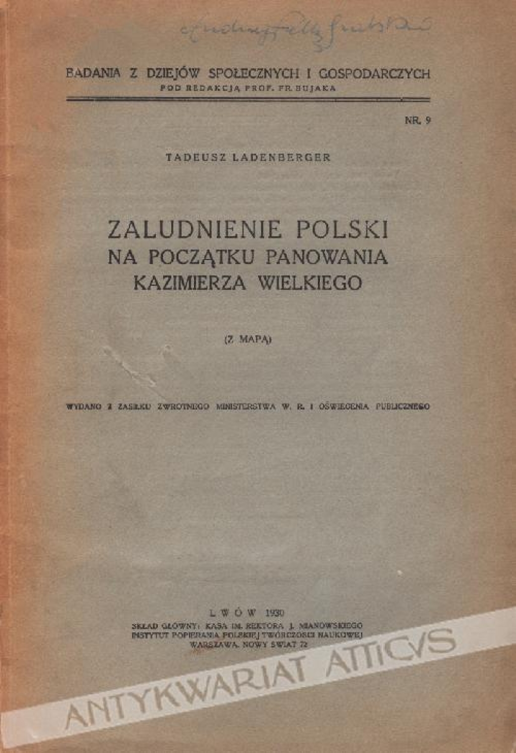 Zaludnienie Polski na początku panowania Kazimierza Wielkiego (z mapą)