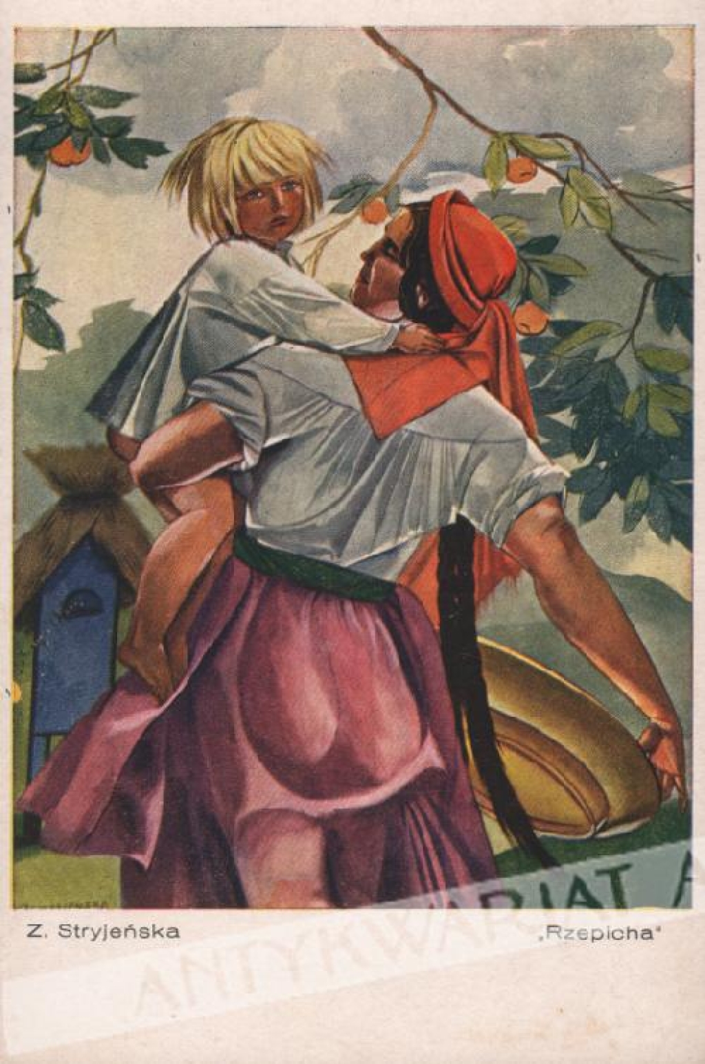 [pocztówka, lata 1930-te] Zofia Stryjeńska - "Rzepicha"