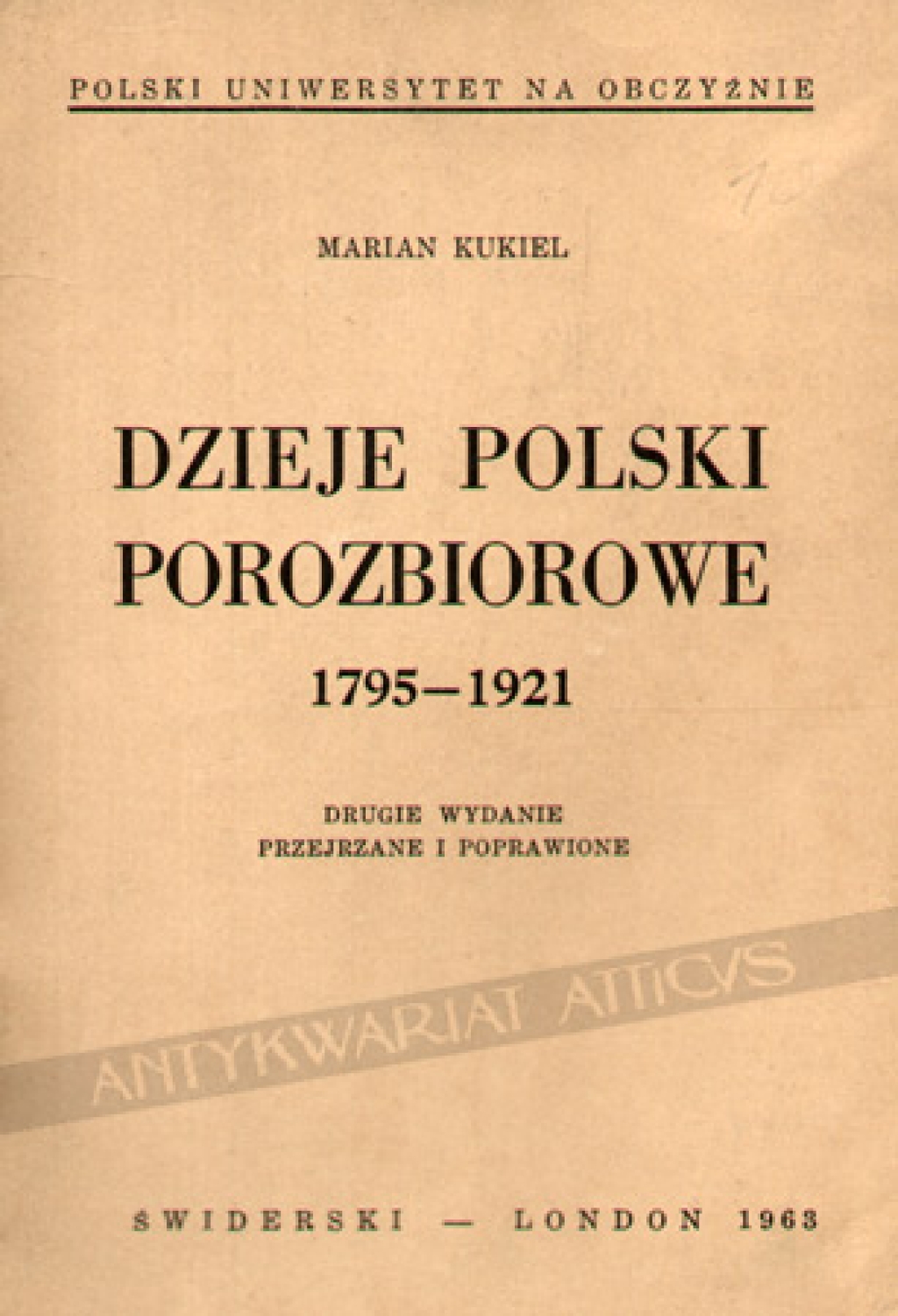 Dzieje Polski porozbiorowe 1795-1921 