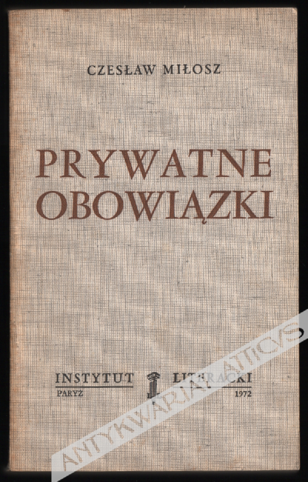 Prywatne obowiązki [pierwsze wydanie]