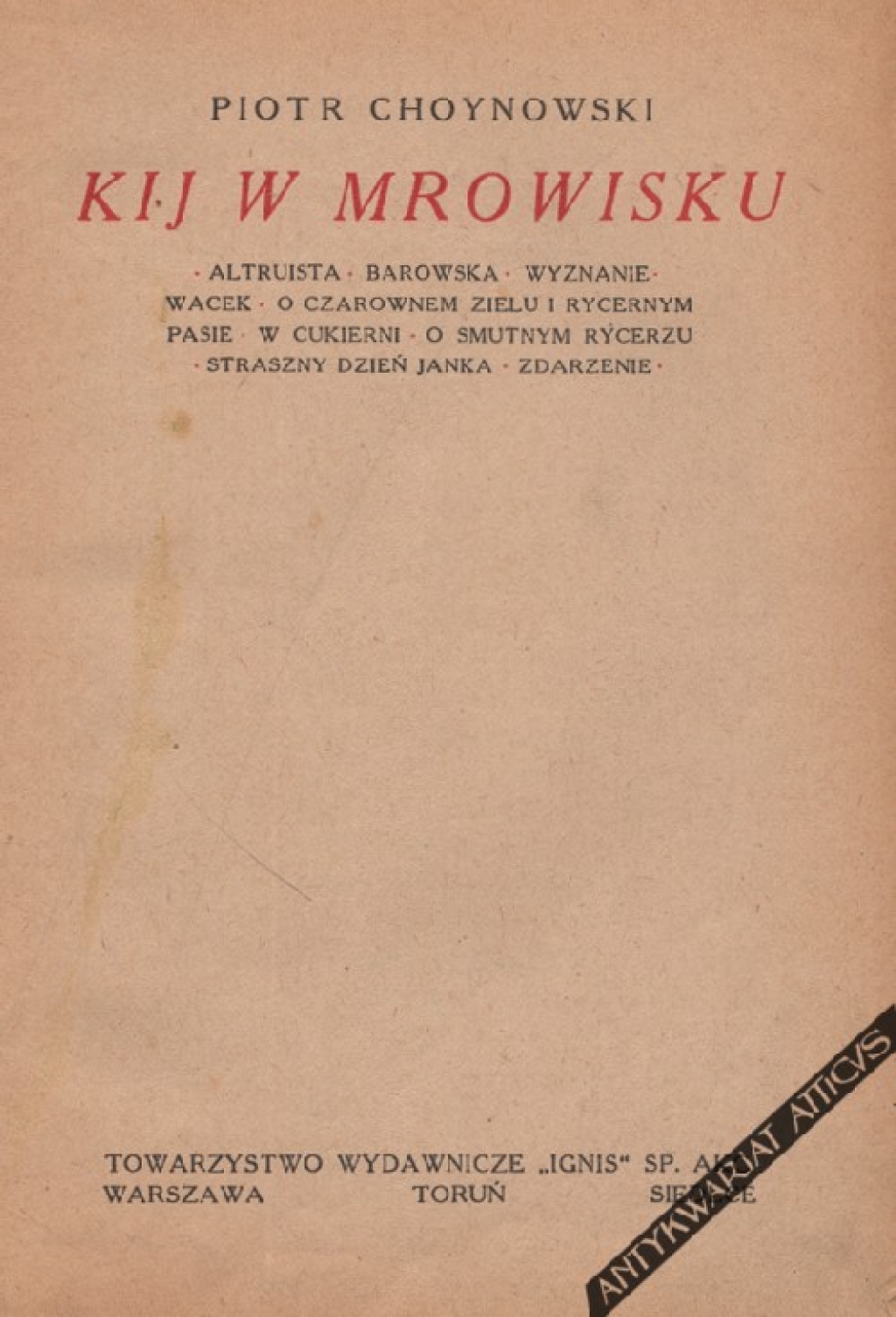 Kij w mrowisku