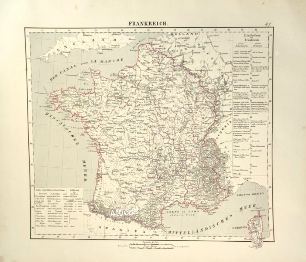 [mapa, 1879] Frankreich [Francja]