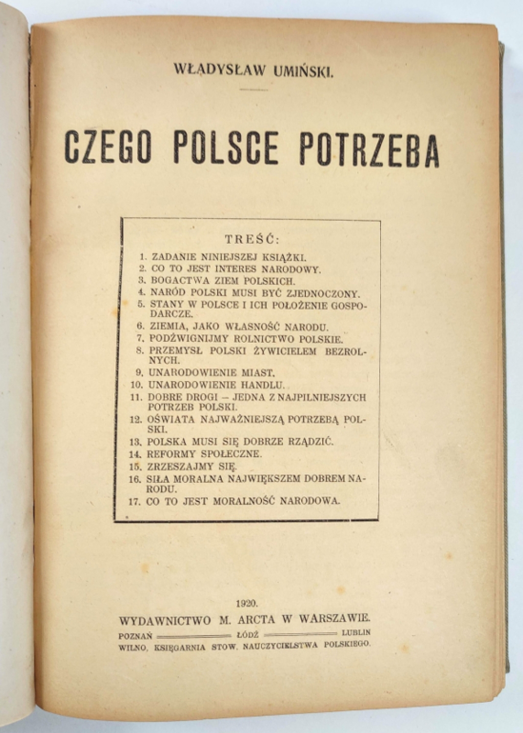 [Czego Polsce potrzeba] [współoprawne 10 druków]