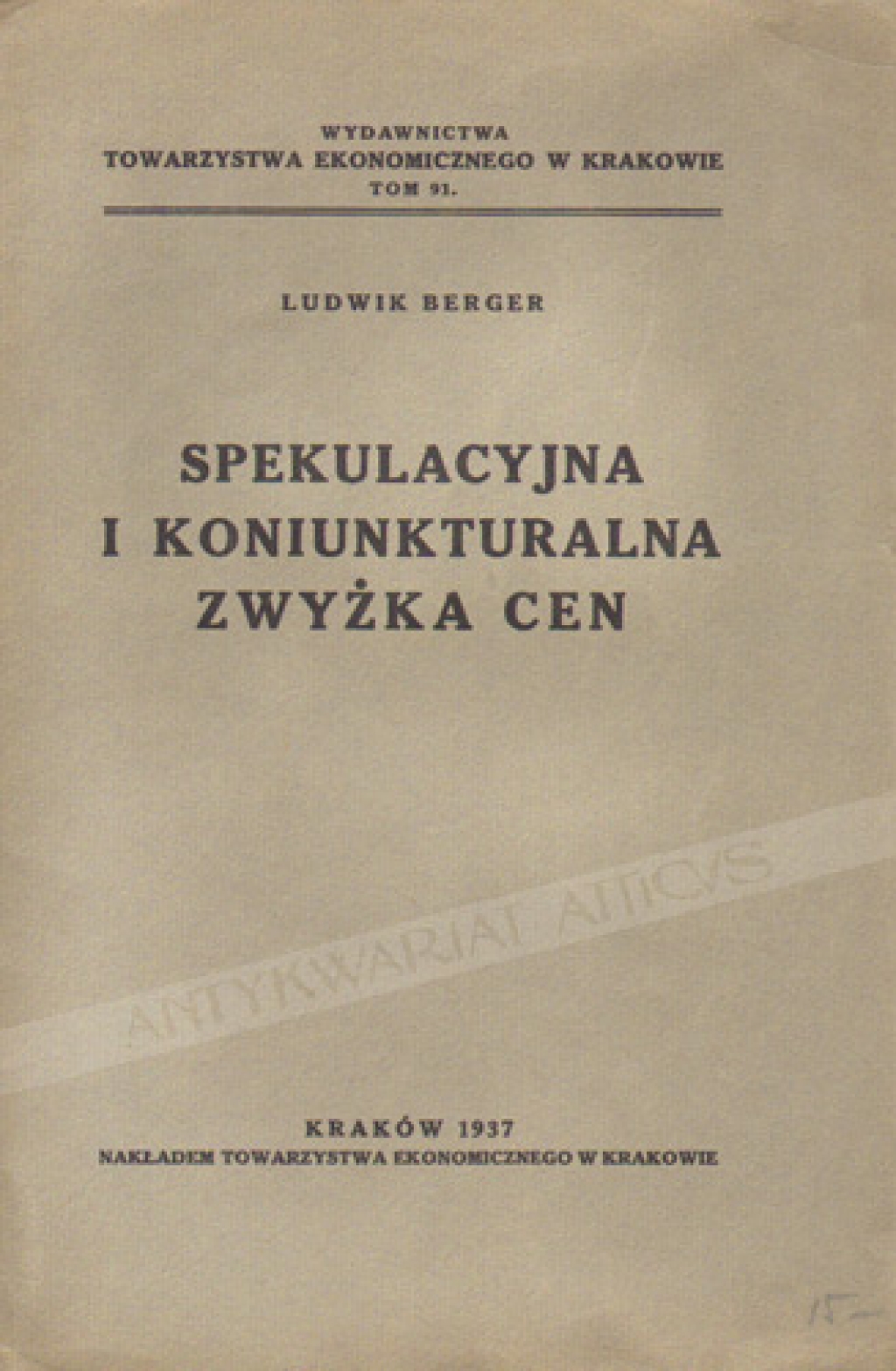 Spekulacyjna i koniunkturalna zwyżka cen