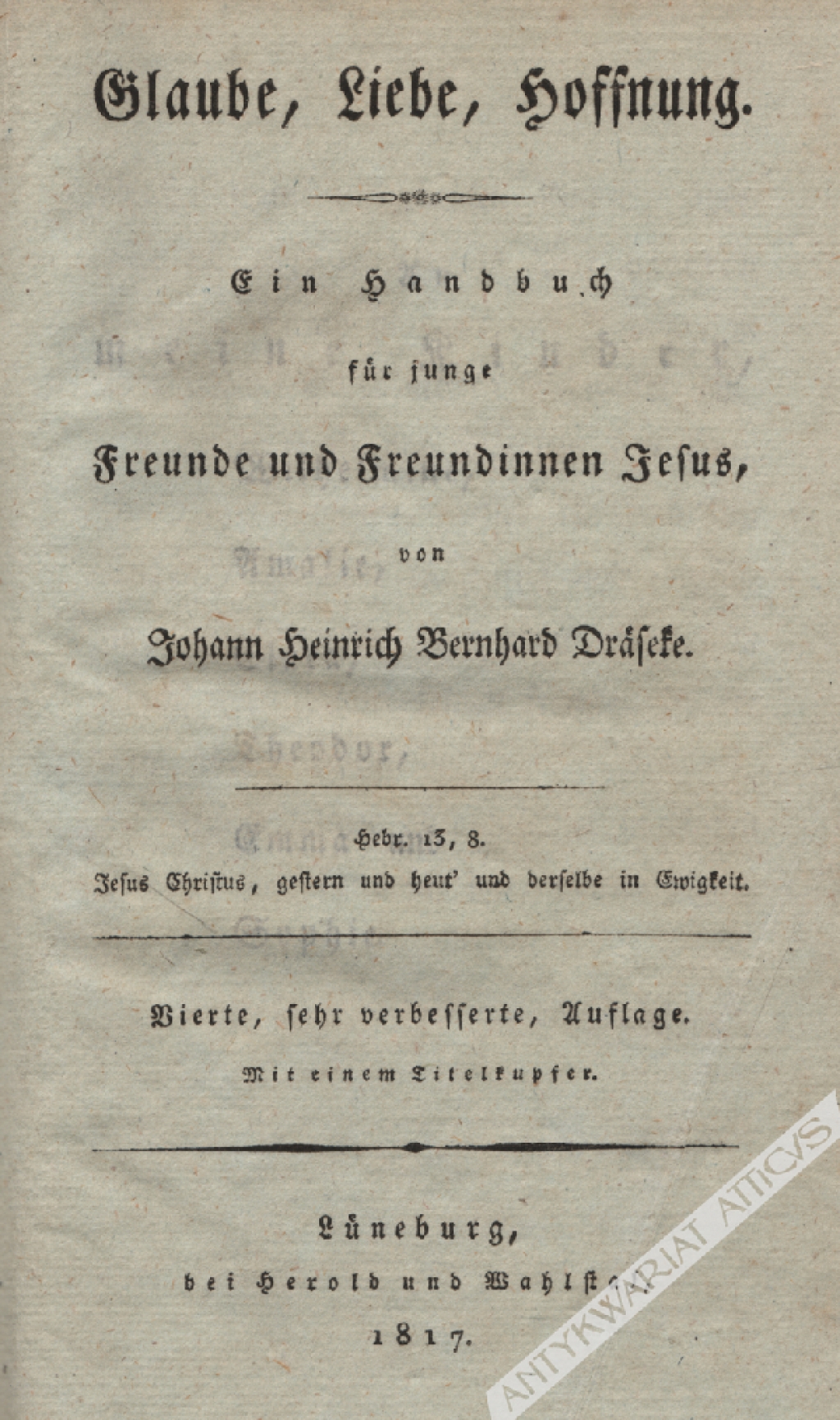 Glaube, Liebe, Hoffnung. Ein Handbuch für junge Freunde und Freundinnen Jesus