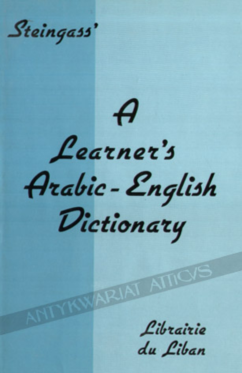 A Learner's Arabic-English Dictionary