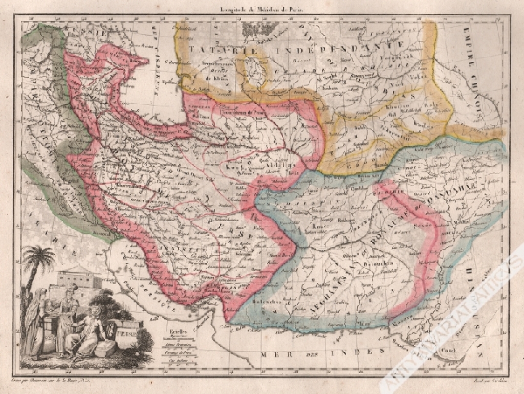 [mapa, Persja, Afganistan, 1812 r.] Persie