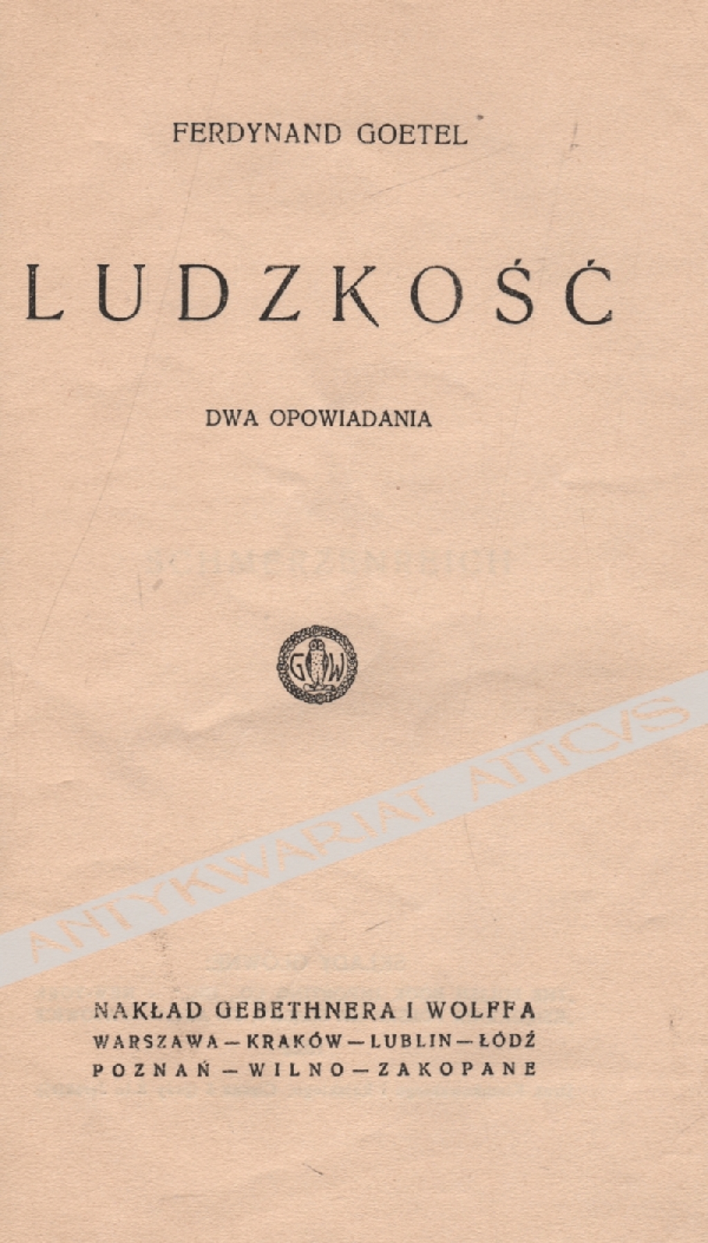 Ludzkość. Dwa opowiadania