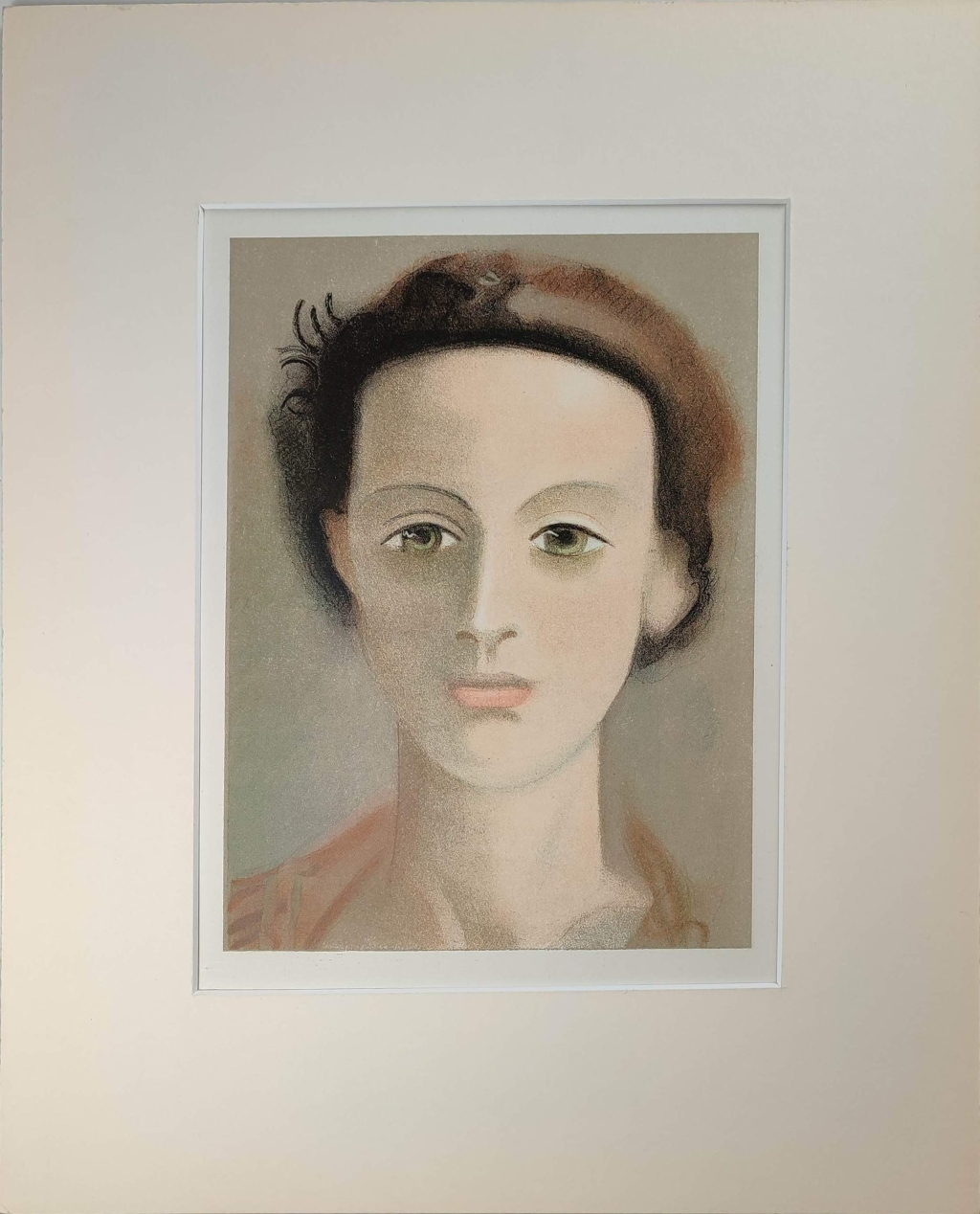 [grafika, 1939] Two portraits of Girls & Head and Leaf [grafika dwustronna]