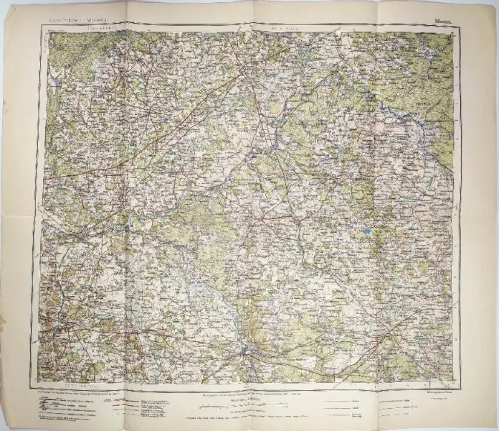 [mapa topograficzna, 1915] Słonim