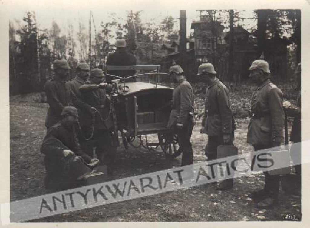 [fotografia, ok. 1914-1918] Żołnierze pruscy, saperzy ? minierzy ?